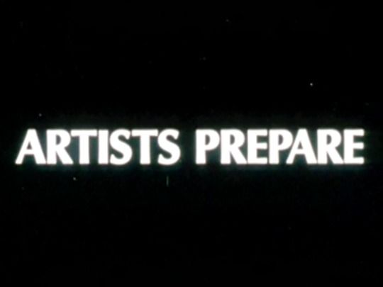 Thumbnail image for Artists Prepare