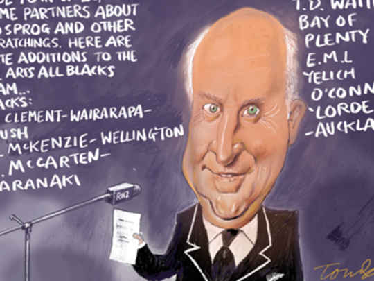 Thumbnail image for Tom Scott cartoon - Arts All Blacks