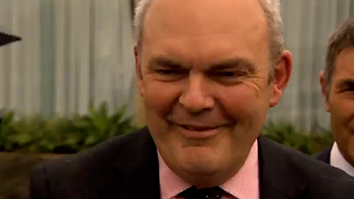 Image for One News - Steven Joyce: The TPP Protest