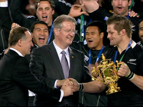 Thumbnail image for Seven Sharp - The Three-Way Handshake with John Key & Richie McCaw 